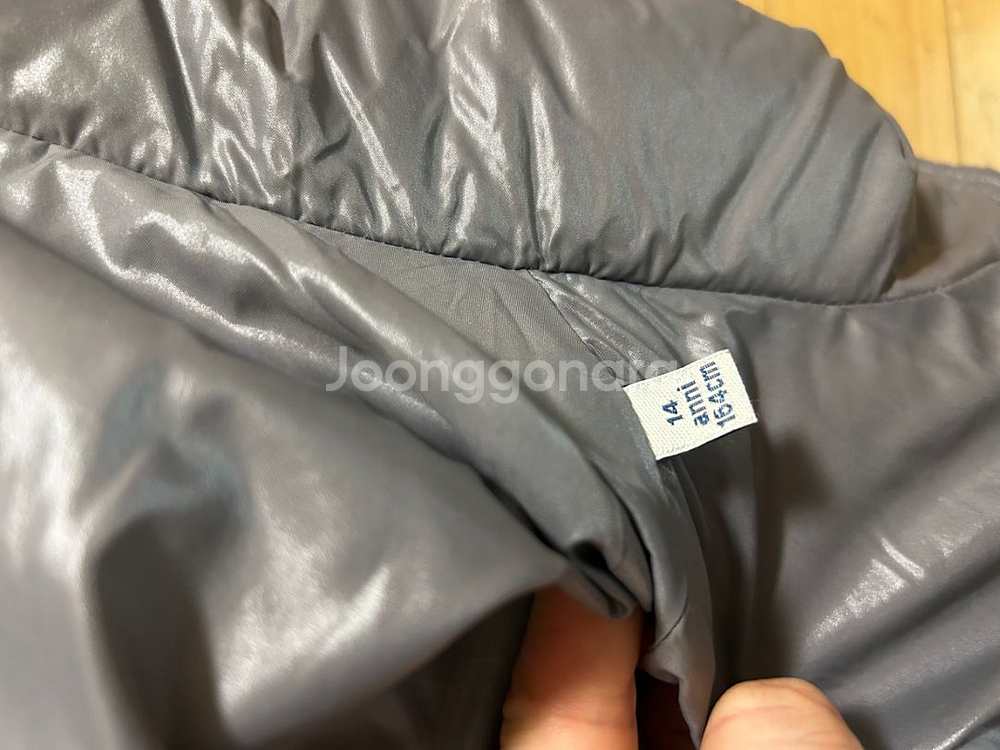 몽클레어 모카 롱패딩 14y 성인여성55 그레이--9