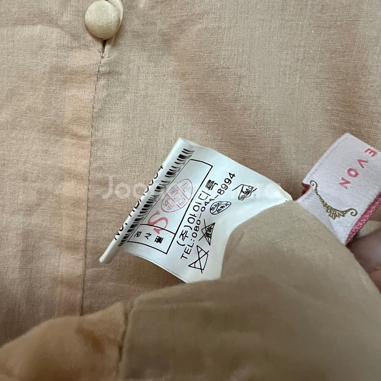 레니본 싸개단추 레이스 로맨틱 블라우스 퍼프 리본--9