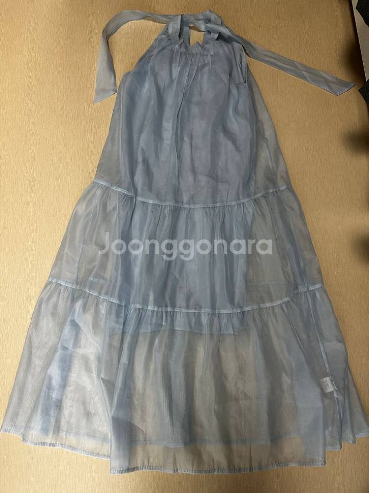 동남아 쉬폰 민소매 원피스 팔아요--1