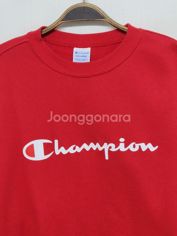 (XL) 챔피온 맨투맨 빨강 빅로고 스웨트 셔츠 챔피언--1