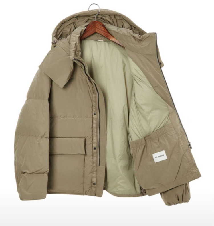 헤지스/헤구다 구스다운패딩 베이지/100 이미지