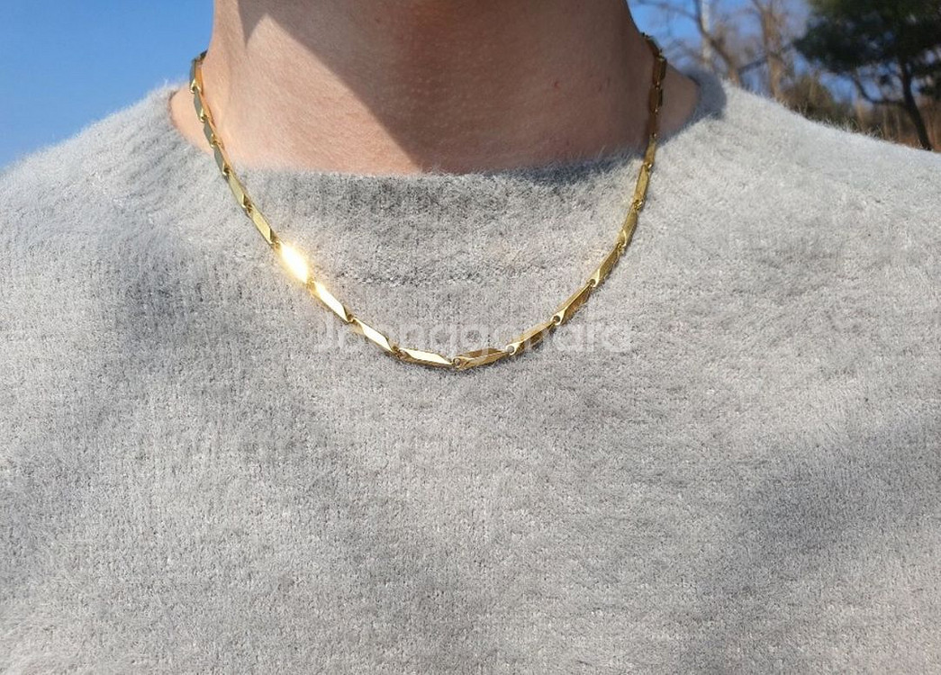 도금 18k 목걸이--2