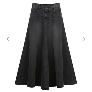 후왓웨어 Flare Denim Maxi Skirt