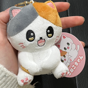 (정품) 코네코짱 점박이 고양이 키링 8cm 새상품