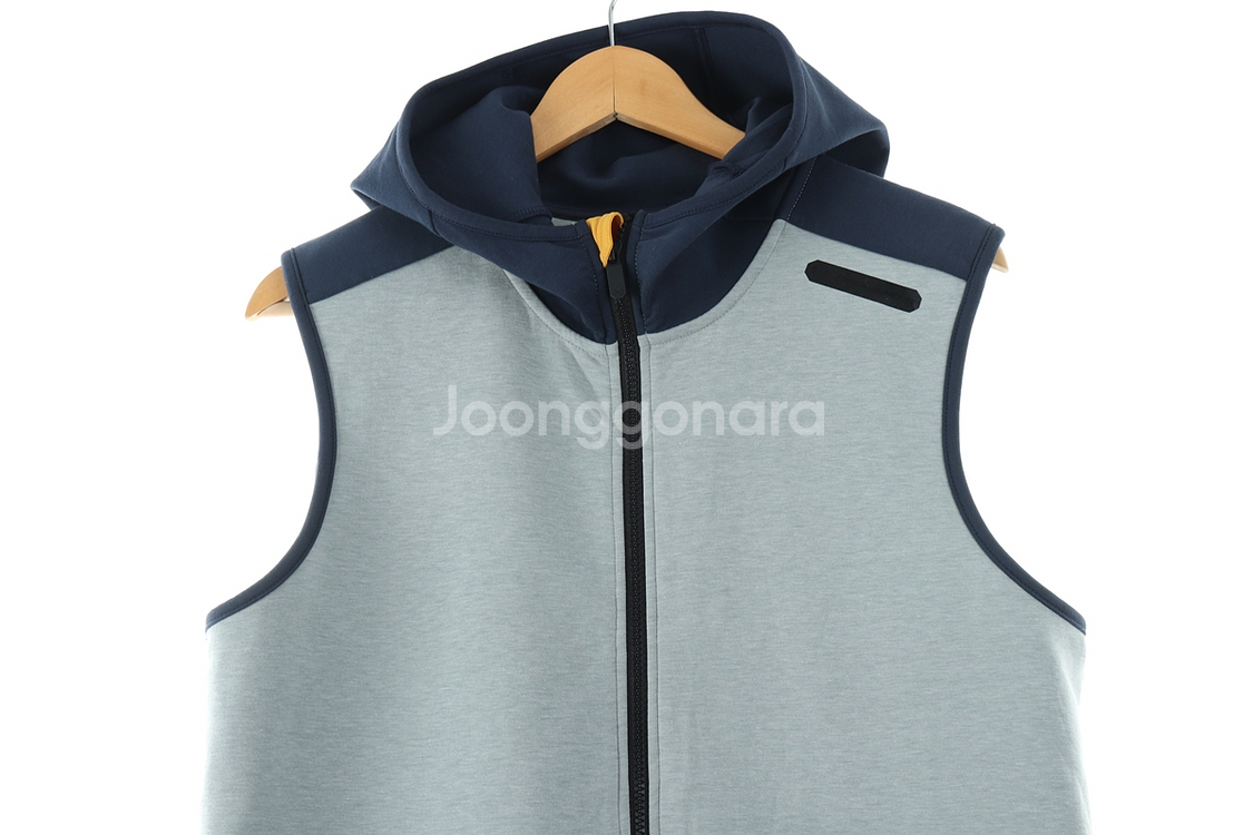 (XL) 언더아머 후드집업 블루 조끼 올드스쿨--2
