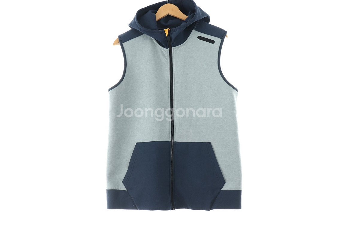 (XL) 언더아머 후드집업 블루 조끼 올드스쿨--1