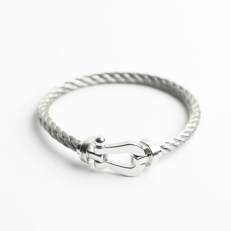 프레드 포스텐 화이트골드 라지 팔찌 구형 이미지