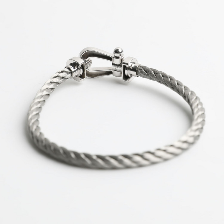 프레드 포스텐 화이트골드 라지 팔찌 구형 이미지