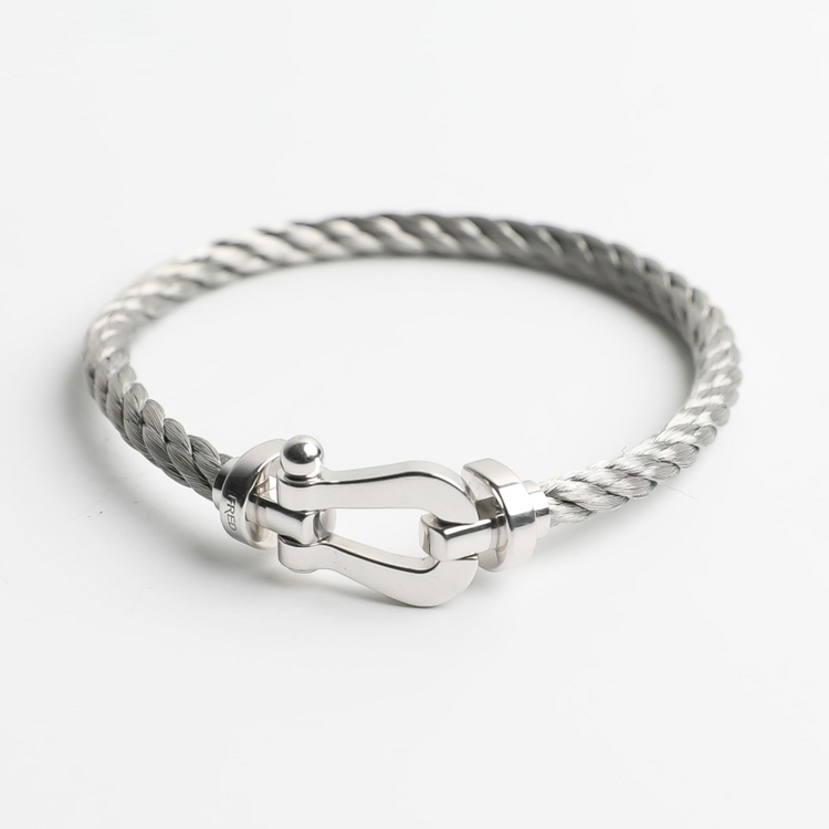 프레드 포스텐 화이트골드 라지 팔찌 구형 이미지