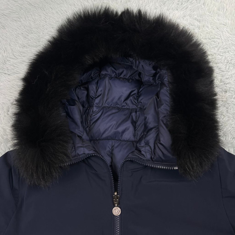 [택포] 볼빅 여성 리버서블 폭스퍼 구스다운 패딩 이미지