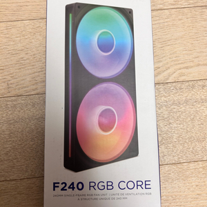 nzxt f240 rgb core 미개봉 (2개 보유)