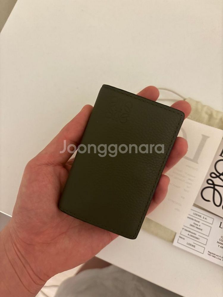 로에베 남자 가죽 카드지갑--2