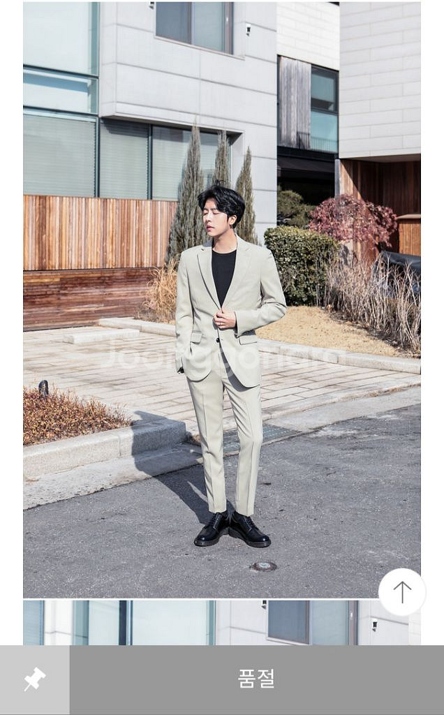 남성 테일 클래식 텐션 정장 수트--1