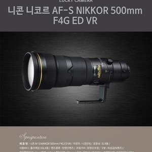 니콘 AF-S 500mm