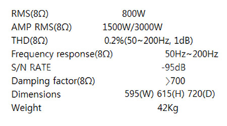 미국 에릭오디오18인치 er-18aw 3000와트우퍼--3