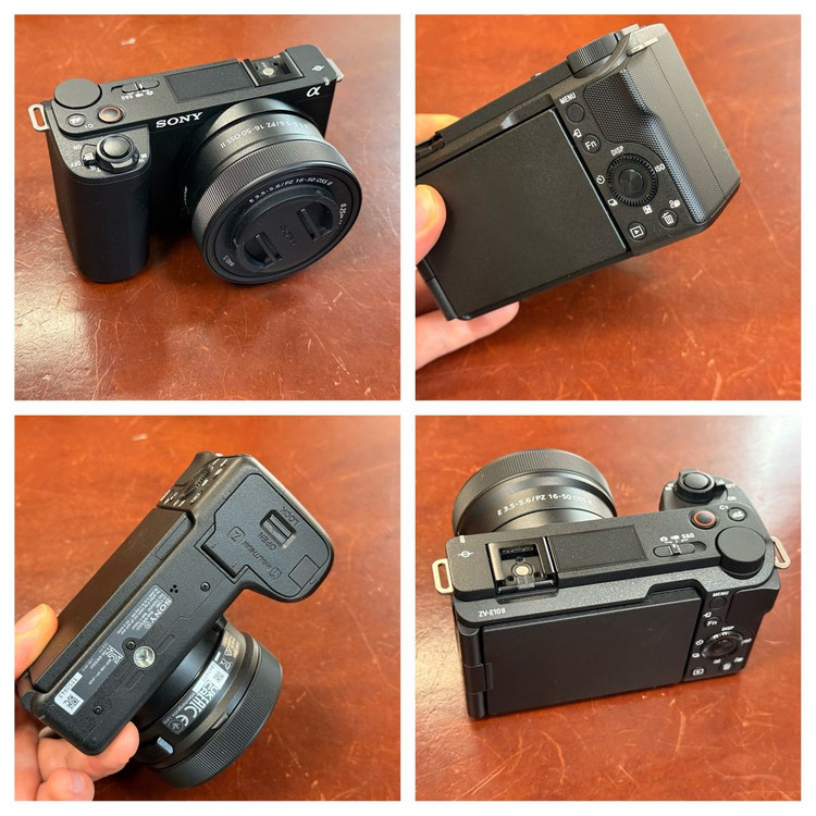 소니 ZV-E10 M2 + 줌렌즈 + sd카드 2개--1