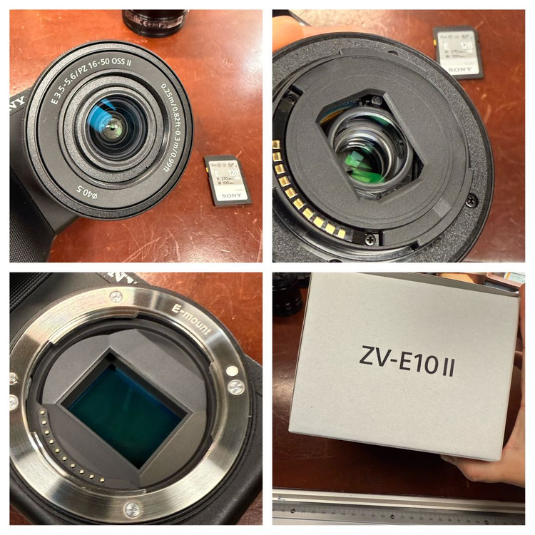 소니 ZV-E10 M2 + 줌렌즈 + sd카드 2개--2