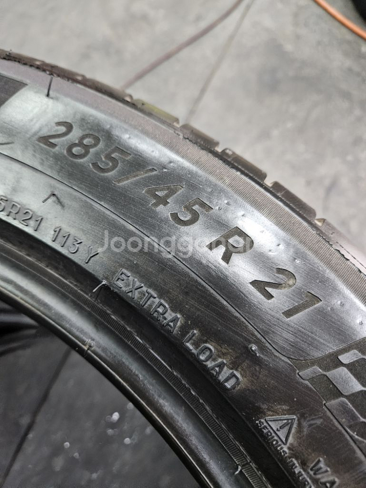 285 45 21 중고 미쉐린 파일럿스포츠4suv--4