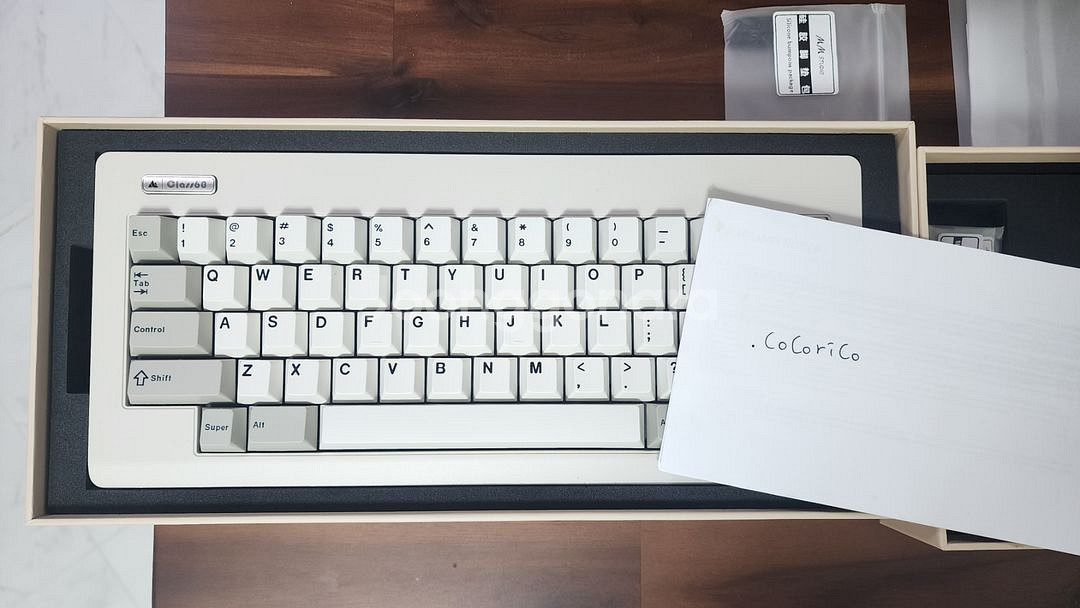 Class60 레트로화이트 hhkb 커스텀키보드--0