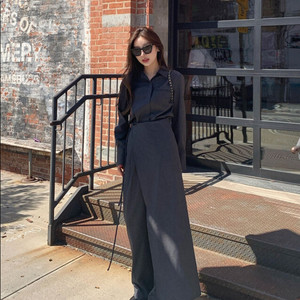 24ss B wrap jumpsuit 브론 랩 점프수트