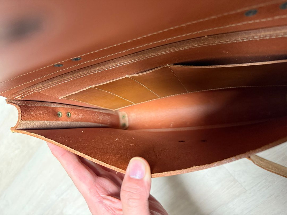 헤비츠 수제작 가죽 브리프케이스--3