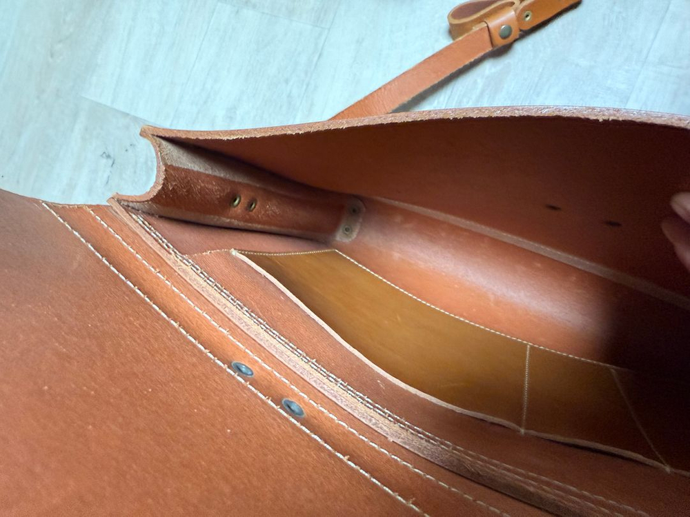 헤비츠 수제작 가죽 브리프케이스--4