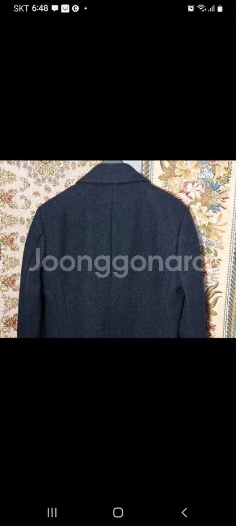 95여 지오송지오 더블 모직 코트 상태A--5