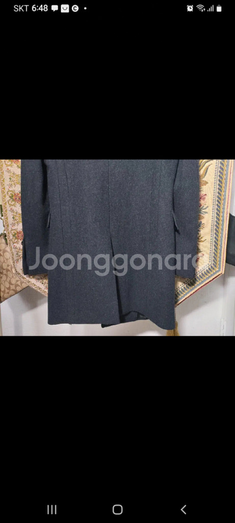 95여 지오송지오 더블 모직 코트 상태A--4