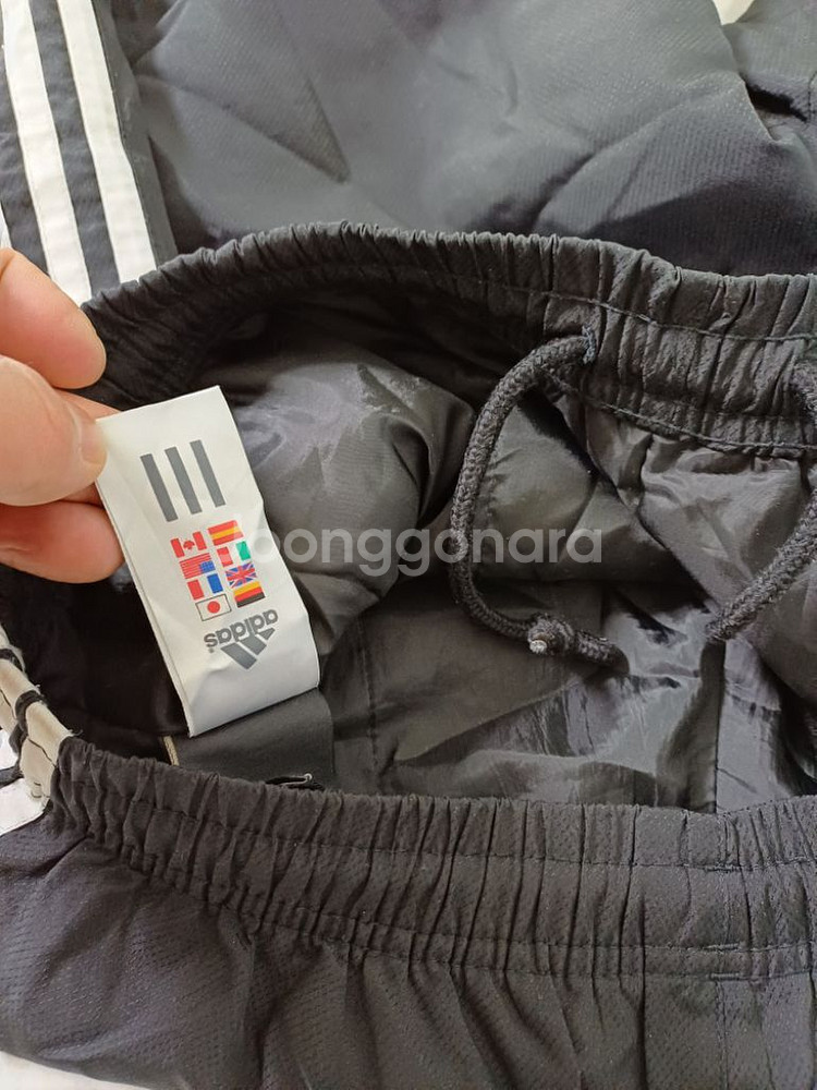 남성 아디다스 삼선 겨울 패딩 트레이닝하의(37-38)--4