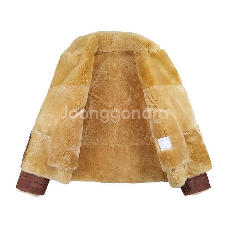 (새상품) 산드로 양가죽/양털 무스탕 1사이즈--6