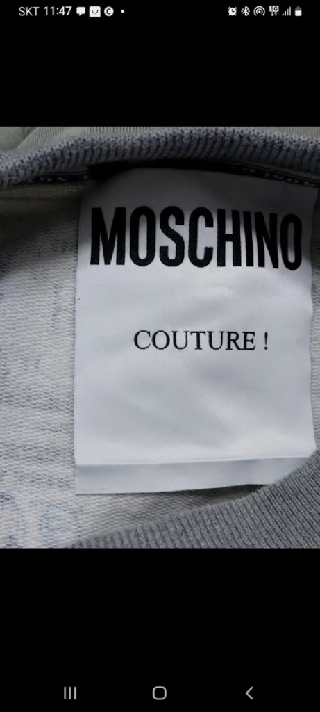 L 모스키노 미키마우스 패턴 맨투맨 상태A--6