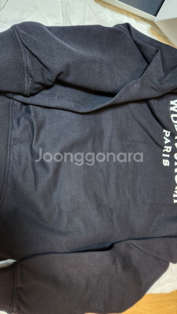 우영미 백로고 후드티셔츠--6