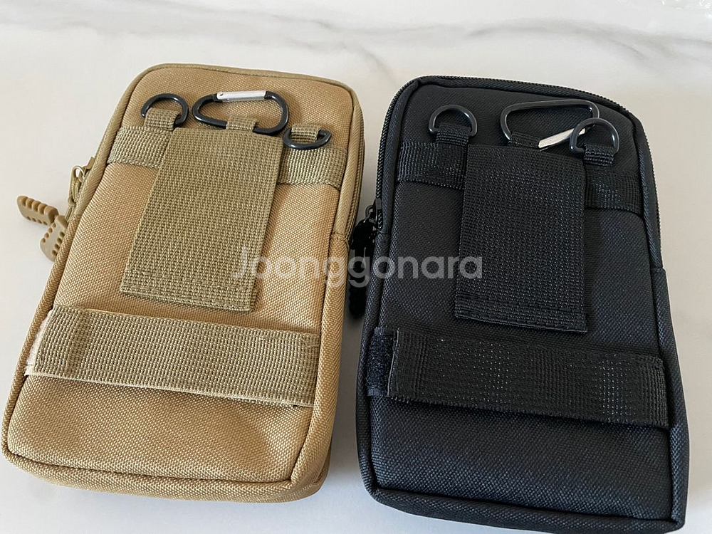 등산파우치(블랙/브라운) 새상품--3