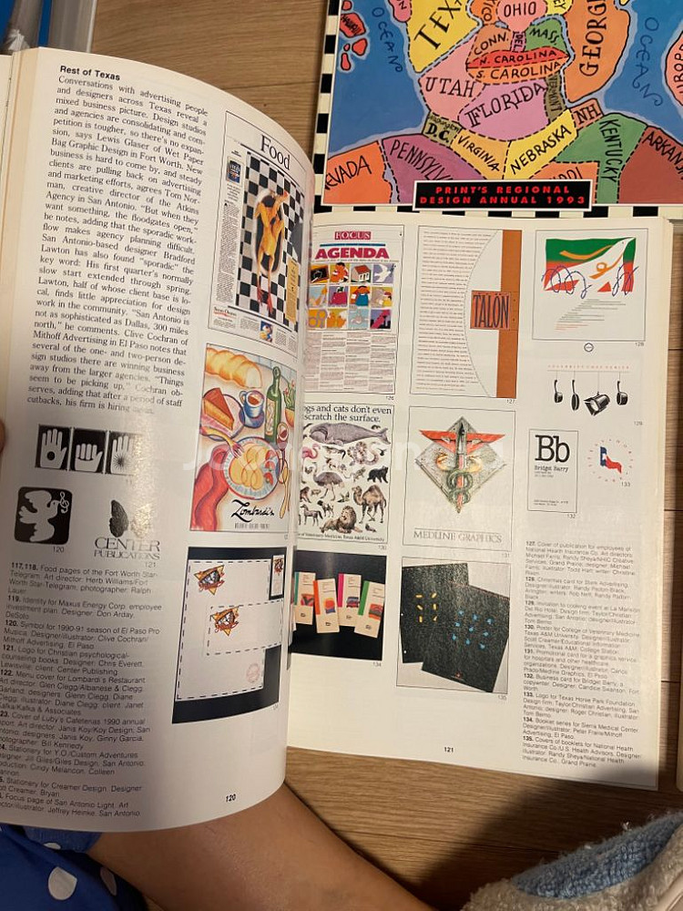프린트 1991-94년 4권아이디어 디자인잡지 그패픽디--5