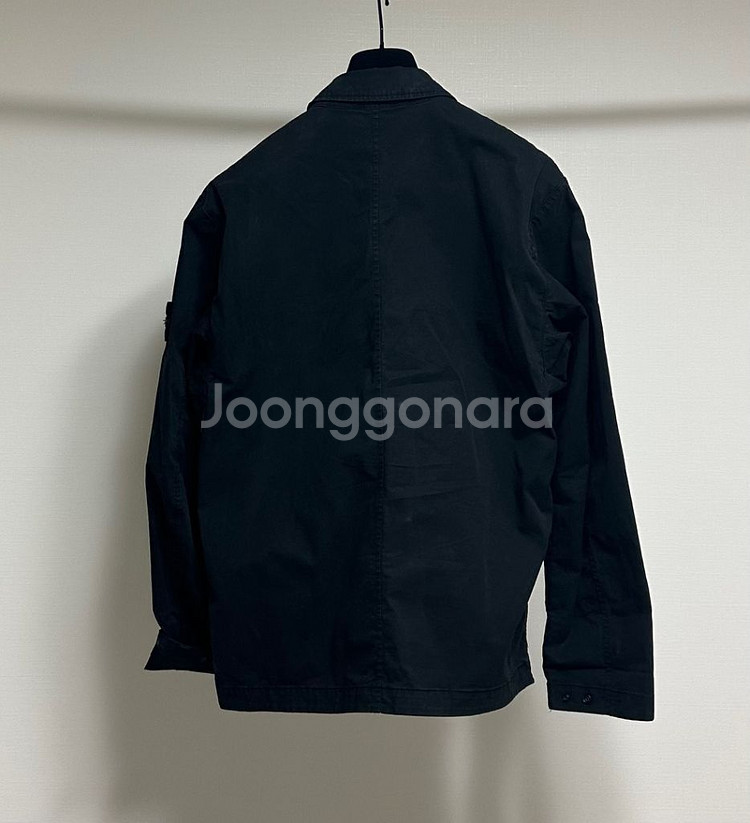 [L] 스톤아일랜드 24SS 블랙 오버셔츠--1