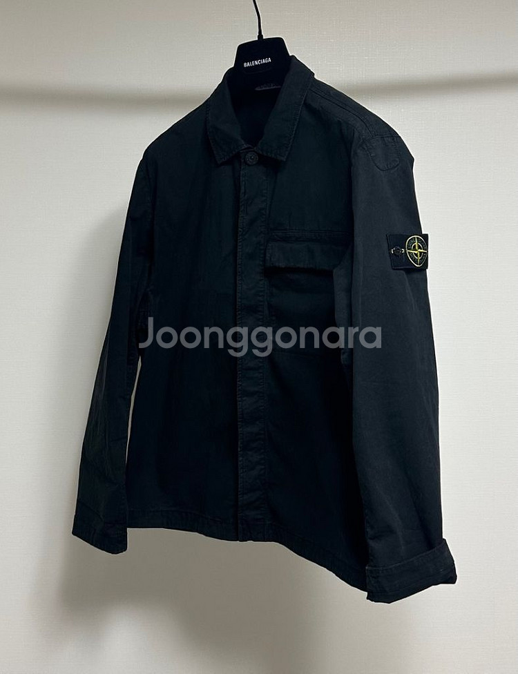 [L] 스톤아일랜드 24SS 블랙 오버셔츠--2