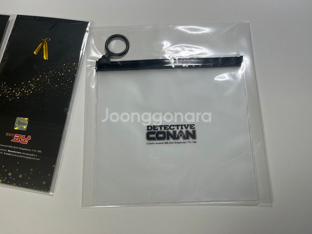 명탐정코난 30주년 키링&투명파우치 미개봉--4