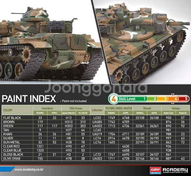 [아카데미] 1/35스케일 미육군 M60A2 패튼전차--5