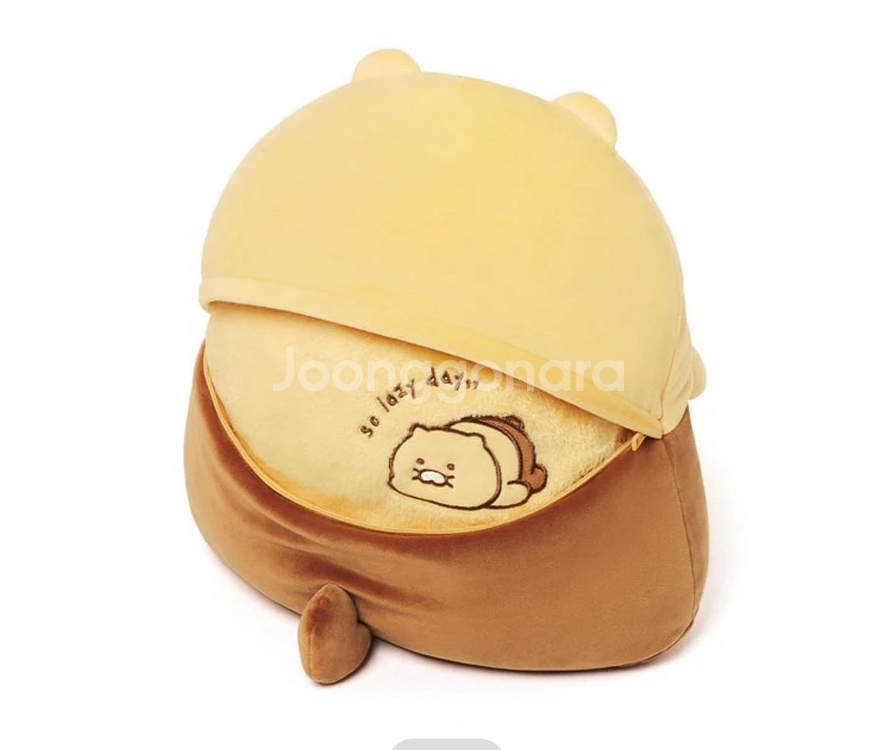 카카오 포근한 차량용 인형 쿠션 무릎 담요 춘식이--1