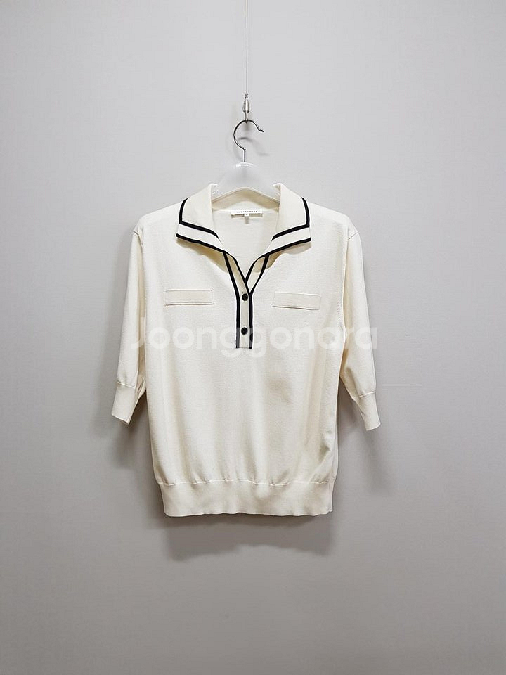 한섬 더캐시미어 23SS 실크 블렌드 니트탑--1