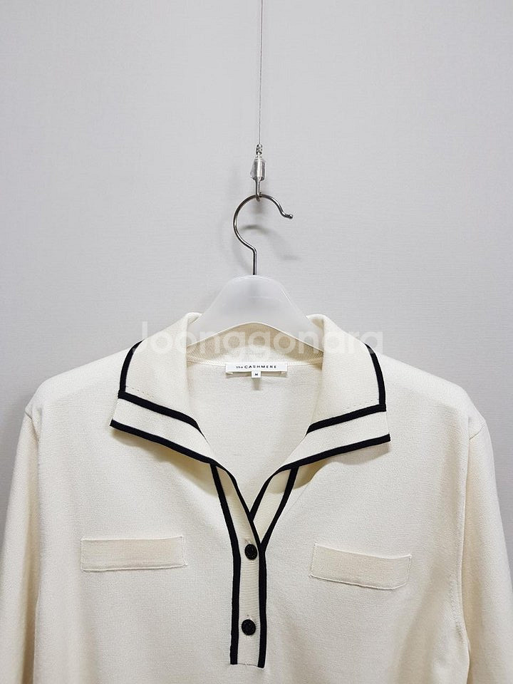 한섬 더캐시미어 23SS 실크 블렌드 니트탑--2