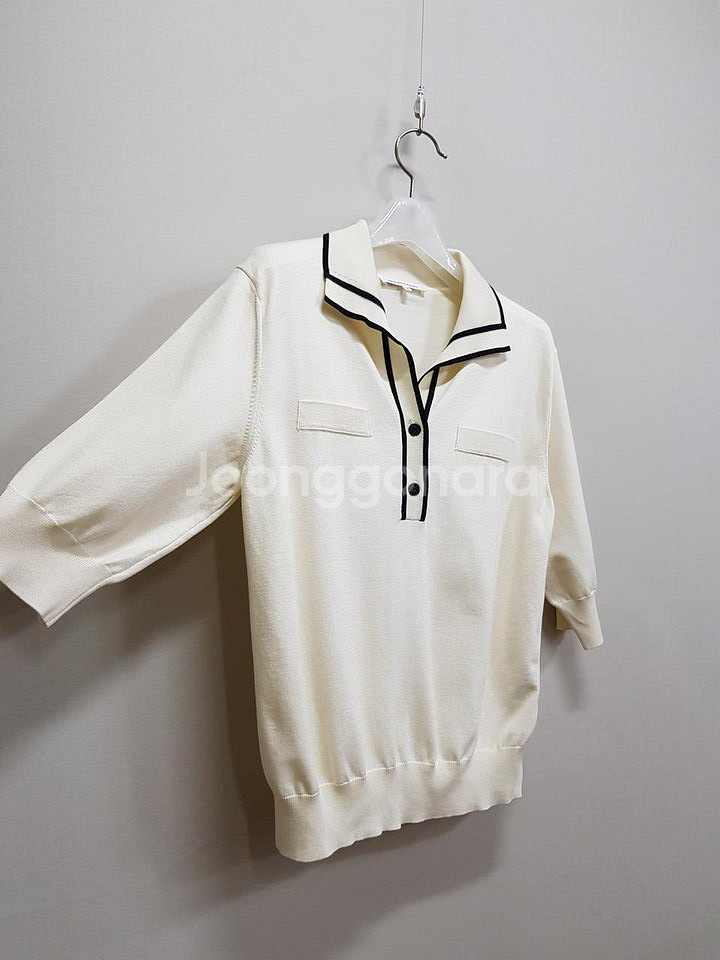 한섬 더캐시미어 23SS 실크 블렌드 니트탑--3