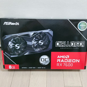 새제품급) ASROCK 라데온 RX7600 OC 8GB