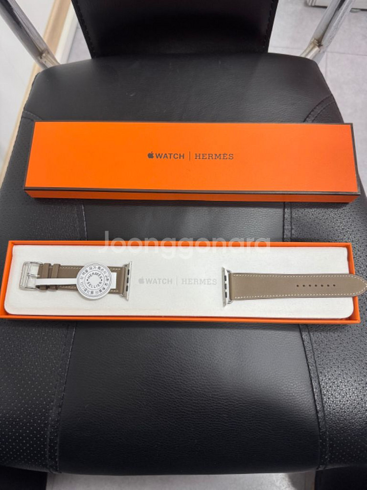 애플워치 에르메스 싱글투어 가죽스트랩 46mm 에토프--1