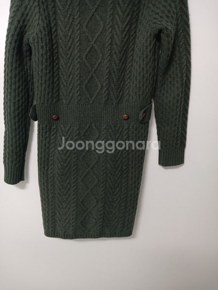 여성 빈폴 울100% 후드 니트코트/90)--5