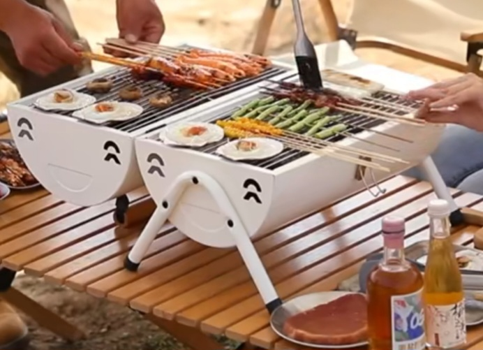 캠핑 고기 바베큐통 미개봉