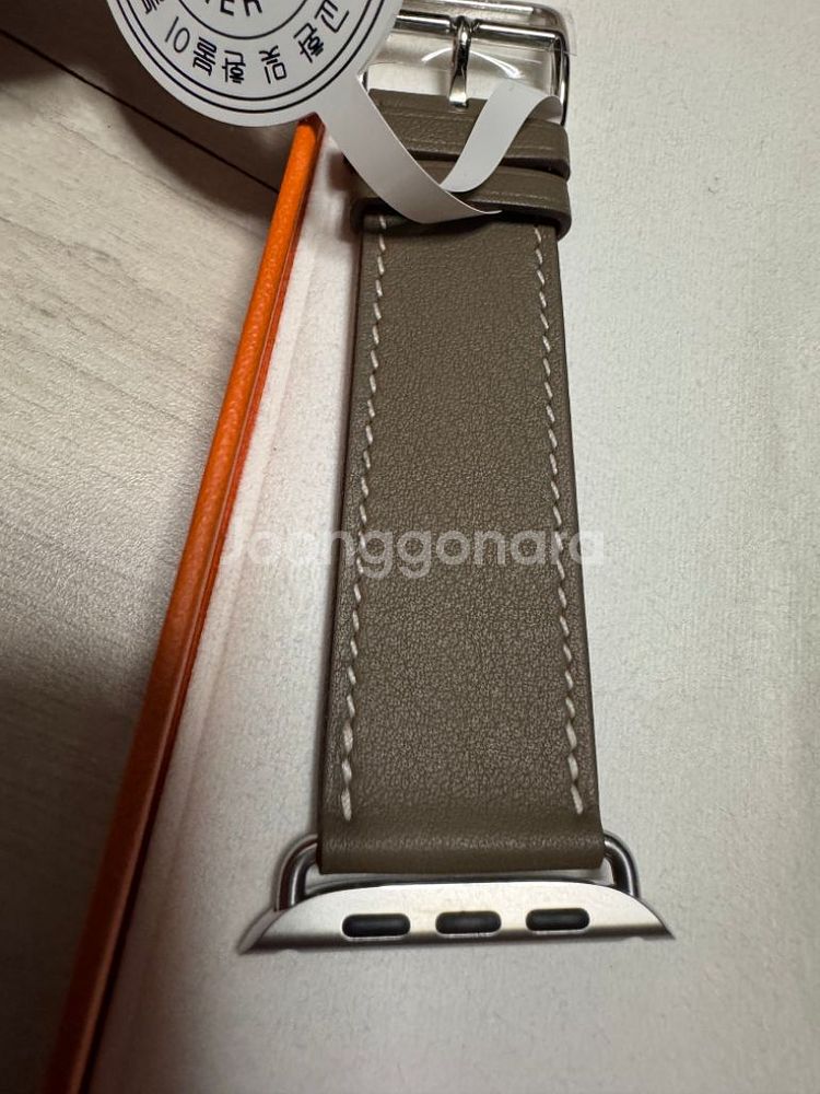 애플워치 에르메스 싱글투어 가죽스트랩 46mm 에토프--3