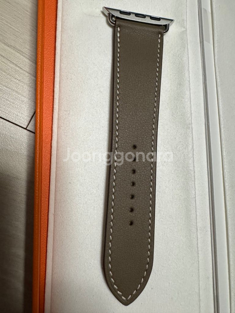 애플워치 에르메스 싱글투어 가죽스트랩 46mm 에토프--5