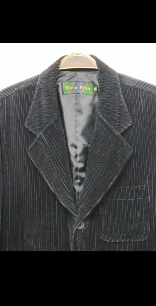 (100) 빈폴 코듀로이 자켓 블랙 싱글 골덴 블레이져--1