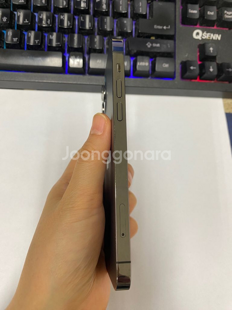 아이폰12프로 그래파이트 AA급 128GB 배터리100--3
